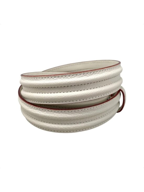 Louis Vuitton Belt Ceinture Pandora Leather Logo Buckle White Beige Gold main image 9